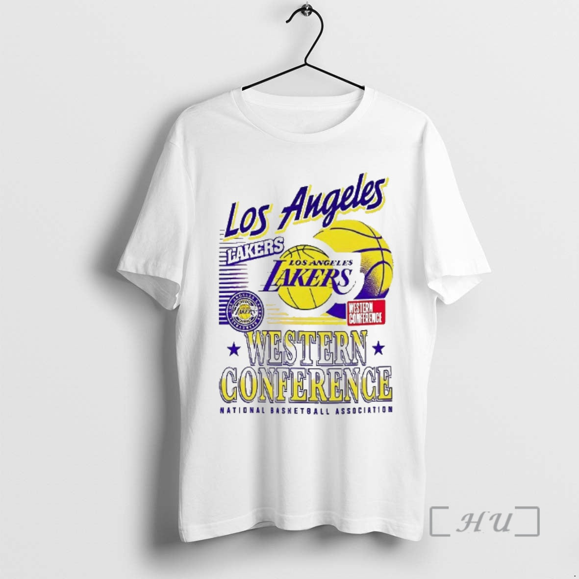 New Los Angeles Lakers Nba Western Conference Logo And Ball T-Shirts, Hoodie, Sweatshirt | AU01DripNestTees.com
