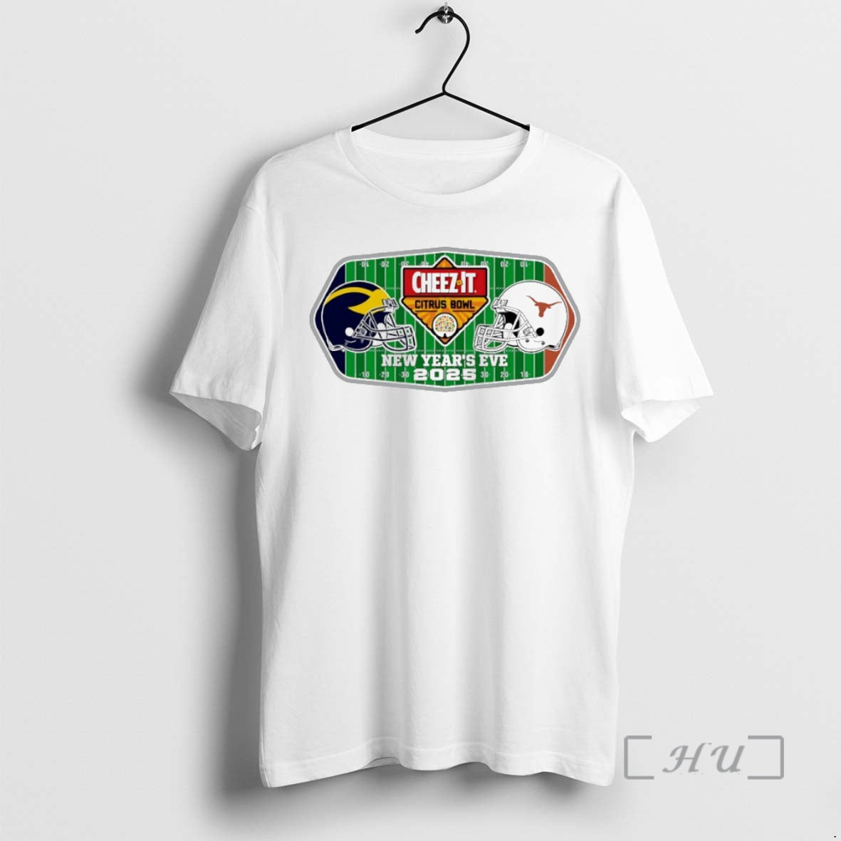 New Michigan Wolverines Vs Texas Longhorns New Years Eve 2025 Citrus Bowl 2 Team Logo T-Shirts, Hoodie, Sweatshirt