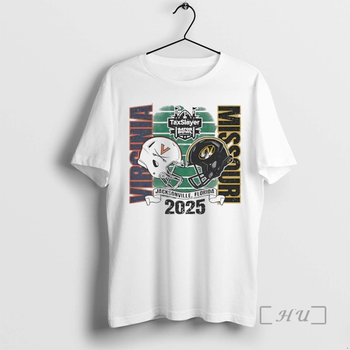 New Missouri Tigers Vs Virginia Cavaliers 2025 Gator Bowl Helmet Circle Premium T Shirts Sweater Hoodie, Sweatshirt