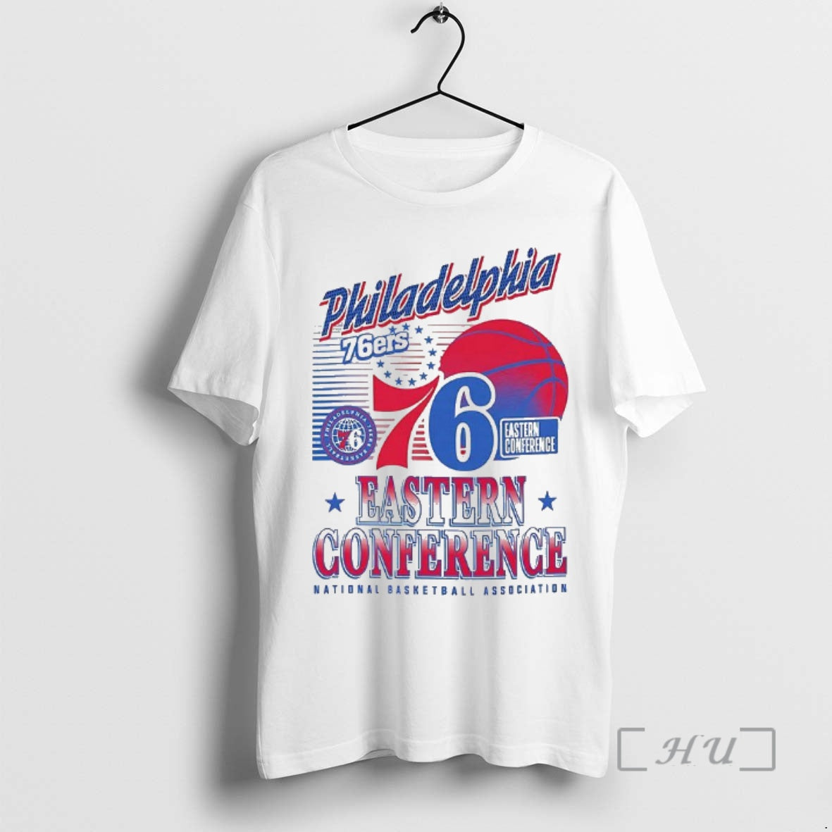 New Philadelphia 76ers Nba Eastern Conference Logo And Ball T-Shirts, Hoodie, Sweatshirt | AU01DripNestTees.com