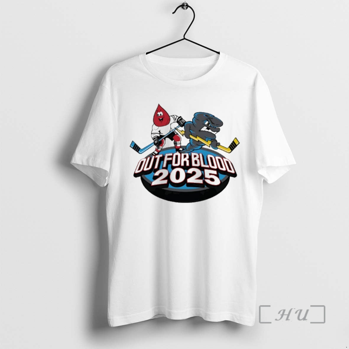 New Quad City Storm Hockey Out For Blood 2025 Mascot T-Shirts, Hoodie, Sweatshirt | AU01DripNestTees.com