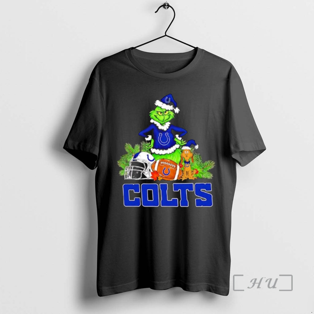 New The Grinch And Max Indianapolis Colts Christmas Helmet Items T-Shirts, Hoodie, Sweatshirt | AU01DripNestTees.com