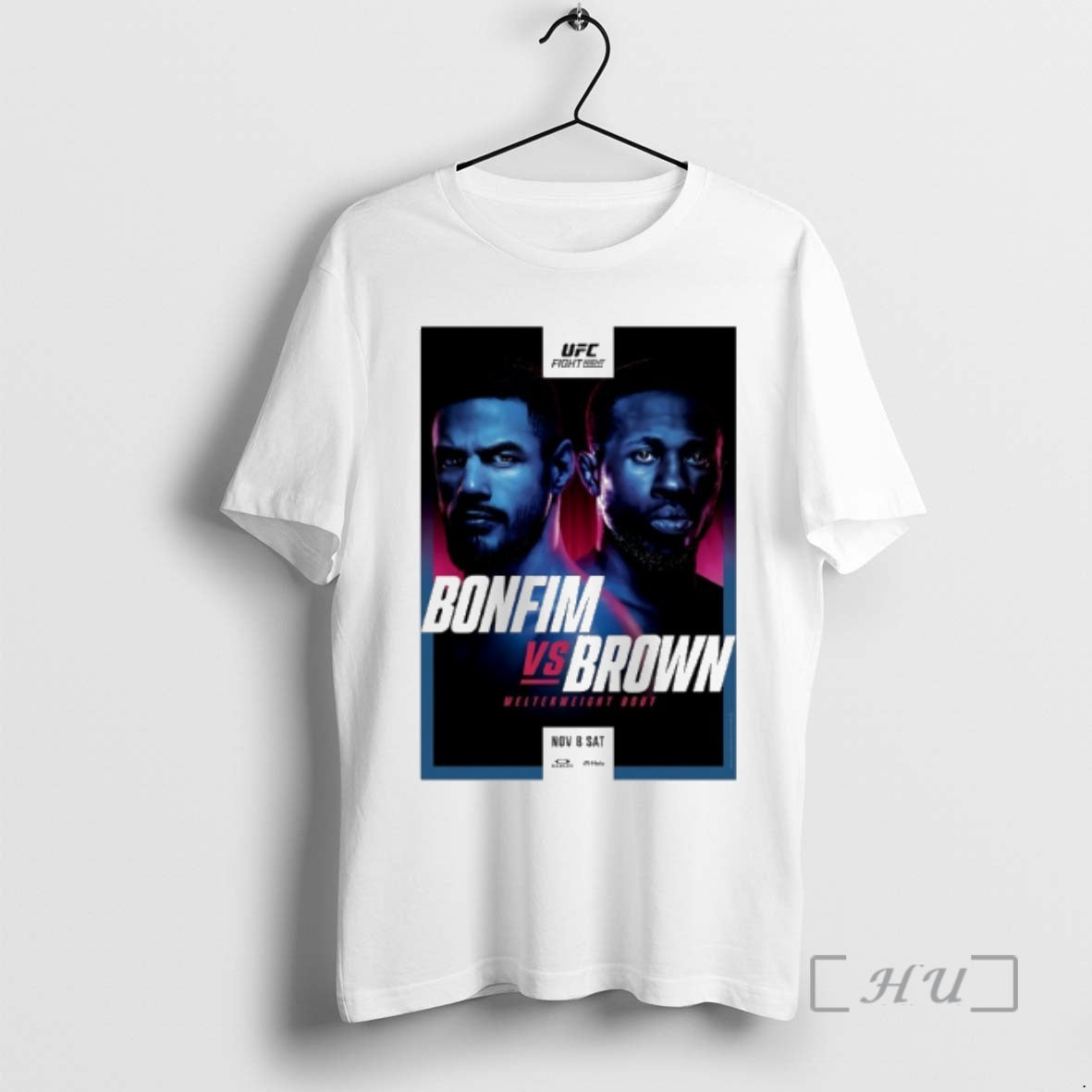 New Ufc Fight Night Bonfim Vs Brown Autographed Event T-Shirts, Hoodie, Sweatshirt | AU01DripNestTees.com