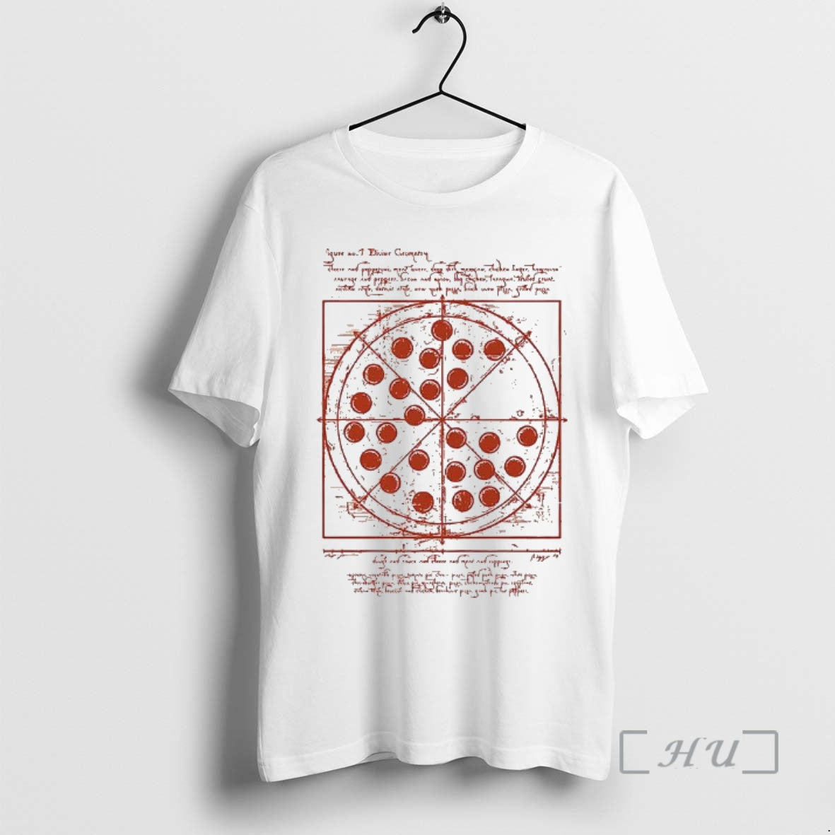 New Vitruvian Pizza Tee Da Vinci Hoodie, Sweatshirt | AU01DripNestTees.com