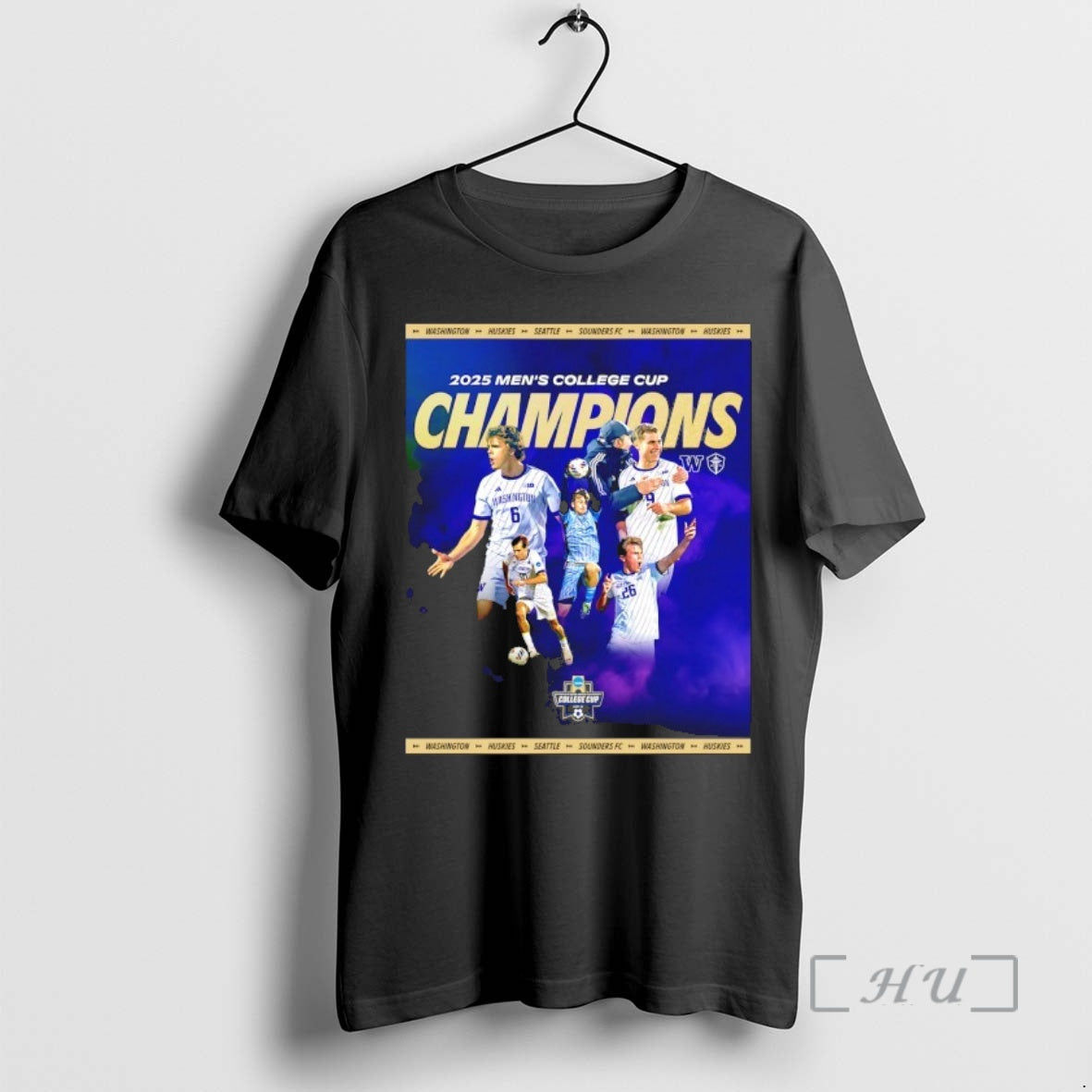 New Washington Huskies 2025 Mens College Cup Champions T-Shirts, Hoodie, Sweatshirt | AU01DripNestTees.com