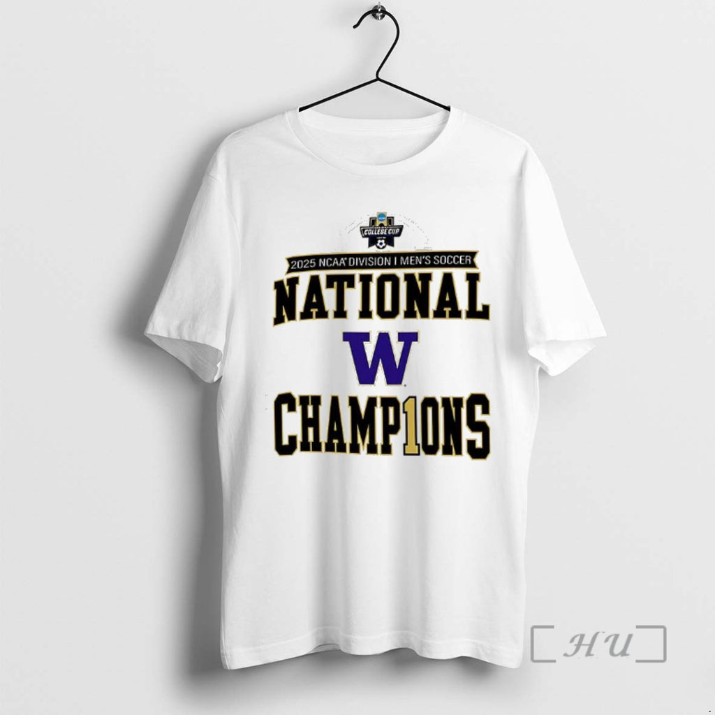 New Washington Huskies 2025 Ncaa Division Mens Soccer National Champions T-Shirts, Hoodie, Sweatshirt | AU01DripNestTees.com