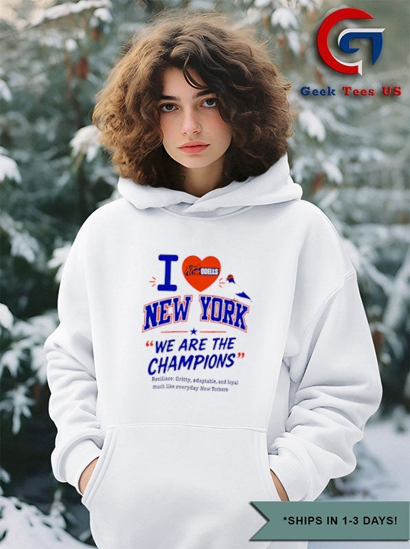New York I Love New York We Are The Champions Resiliace Gritty T-shirt