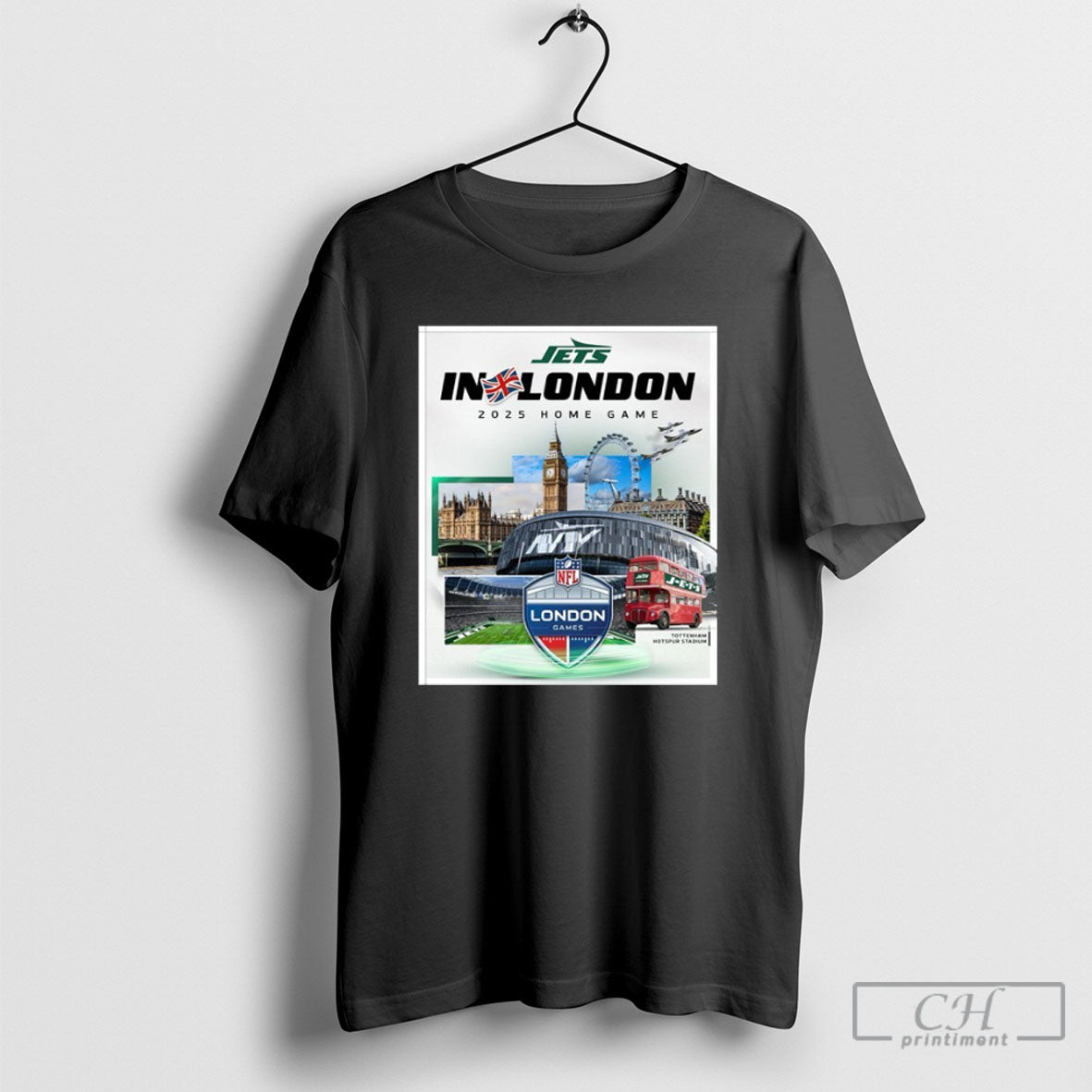 New York Jets In London 2025 Home Game T Shirt