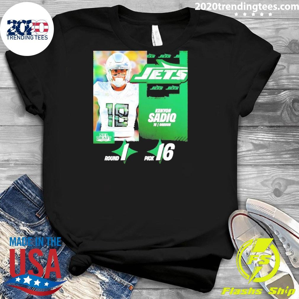 New York Jets Pick Kenyon Sadiq No. 16 Nfl Draft 2026 Shirt