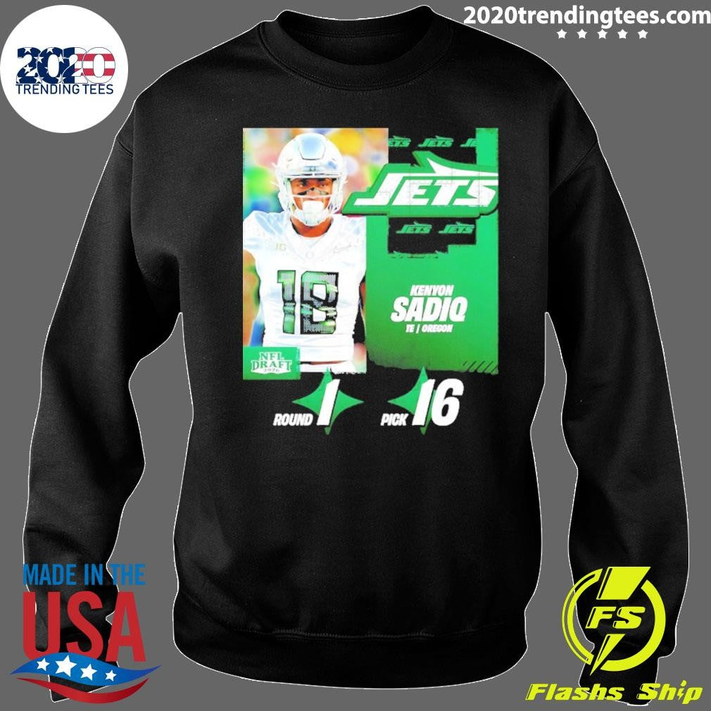 New York Jets Pick Kenyon Sadiq No. 16 Nfl Draft 2026 Shirt
