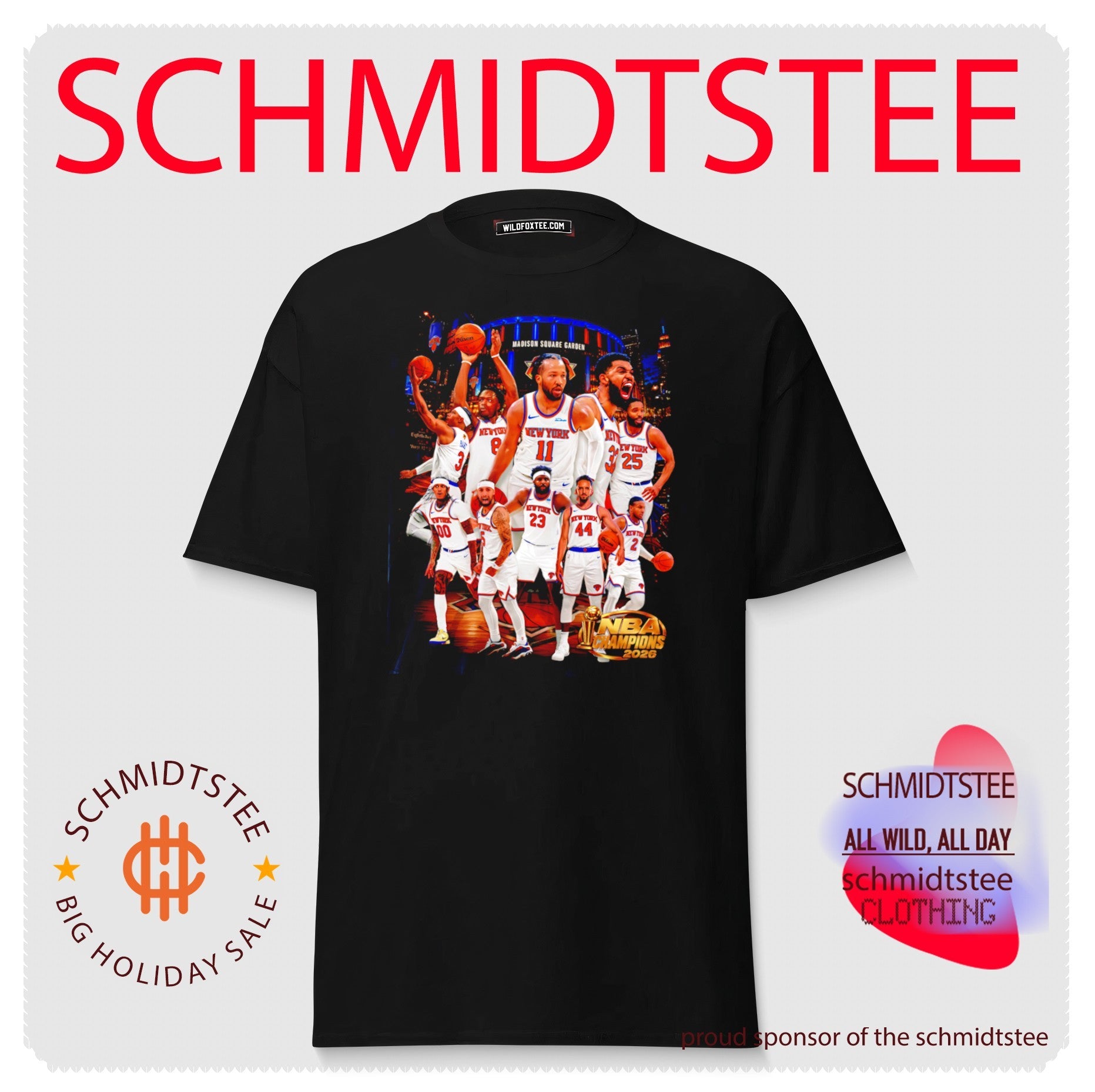 New York Knicks 2026 Champions Washed graphic shirt