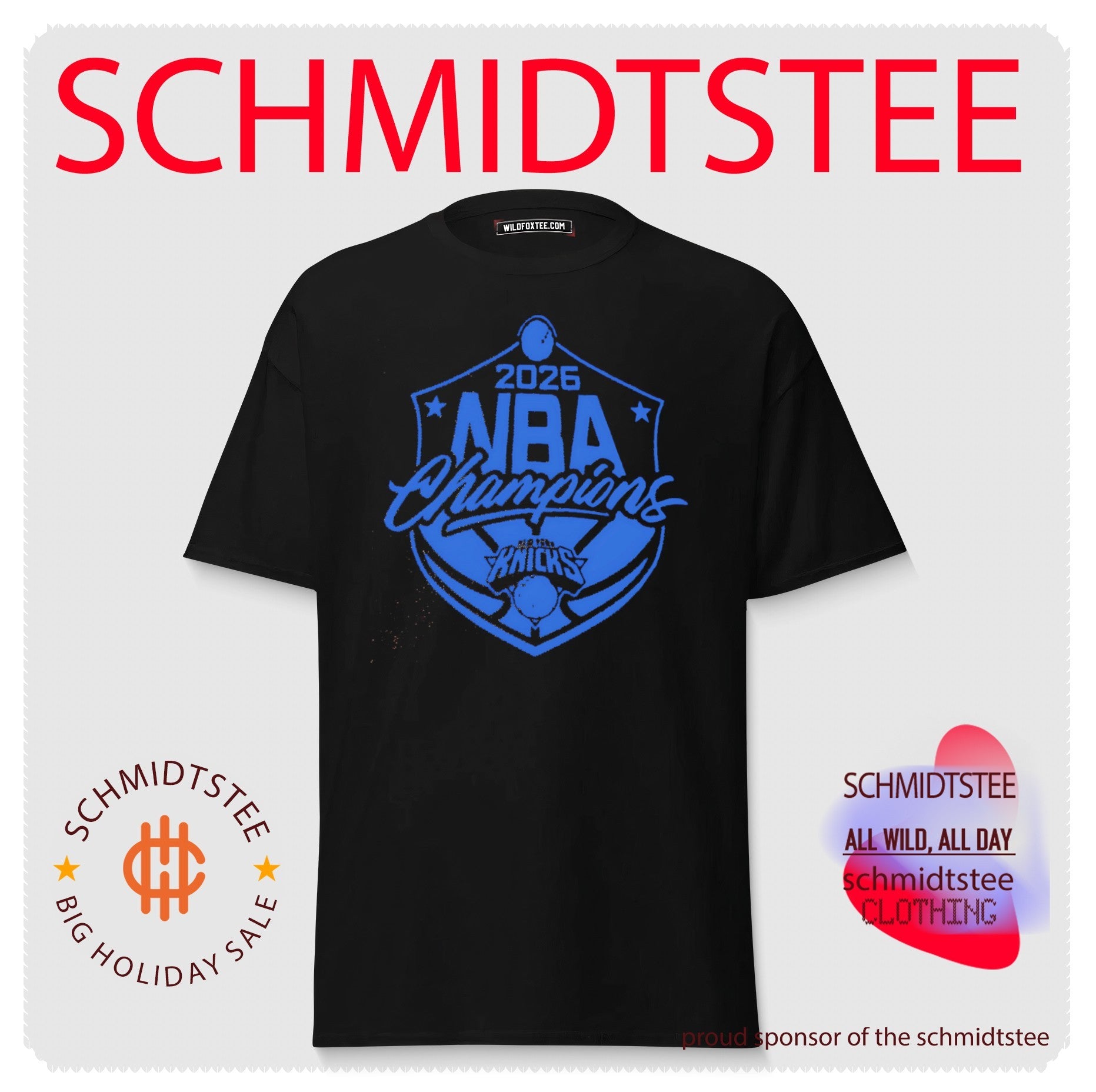 New York Knicks 2026 NBA Champions Team Logo retro shirt