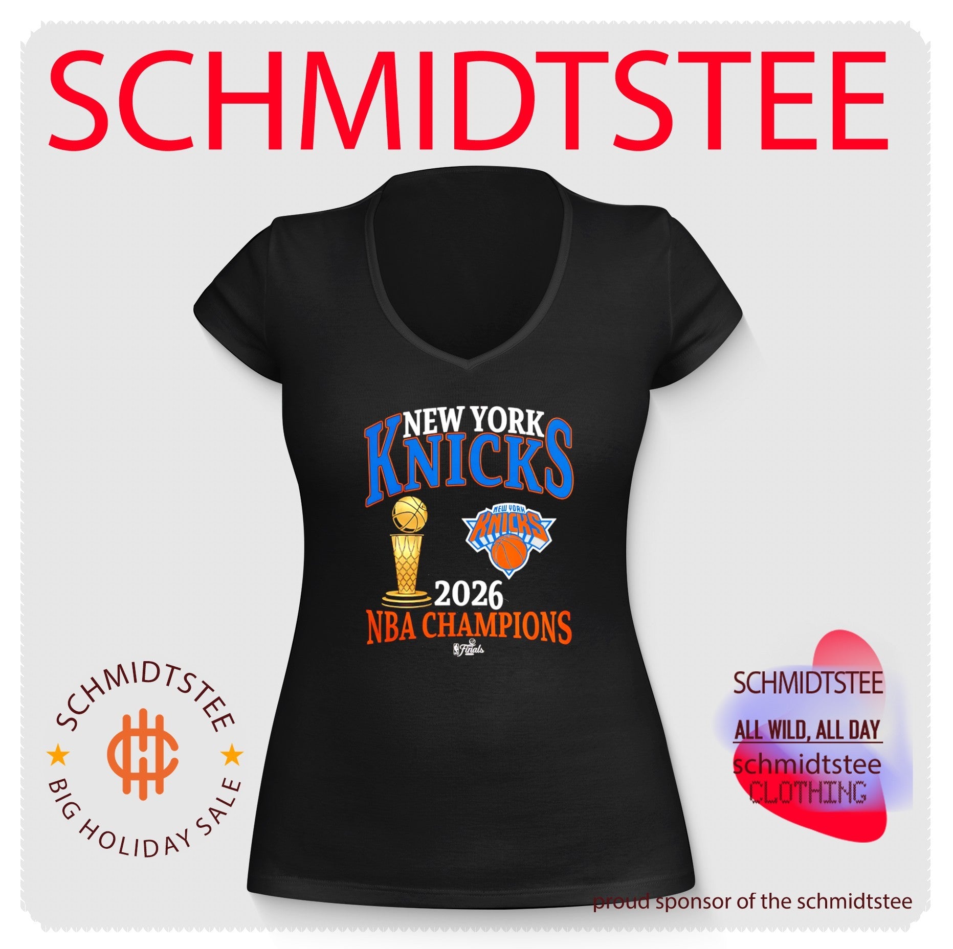 New York Knicks 2026 NBA Champions Trophy Logo shirt
