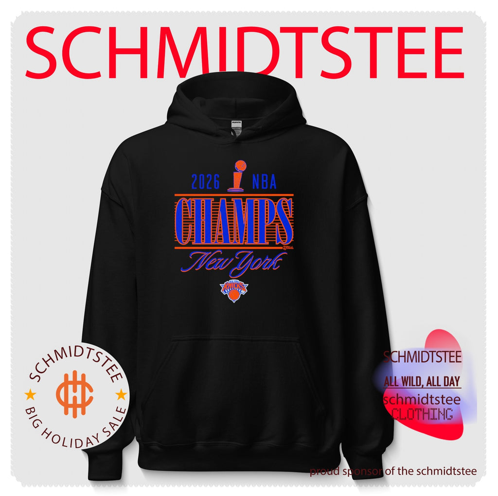 New York Knicks 2026 NBA Finals Champions Trophy Skyline T-Shirt