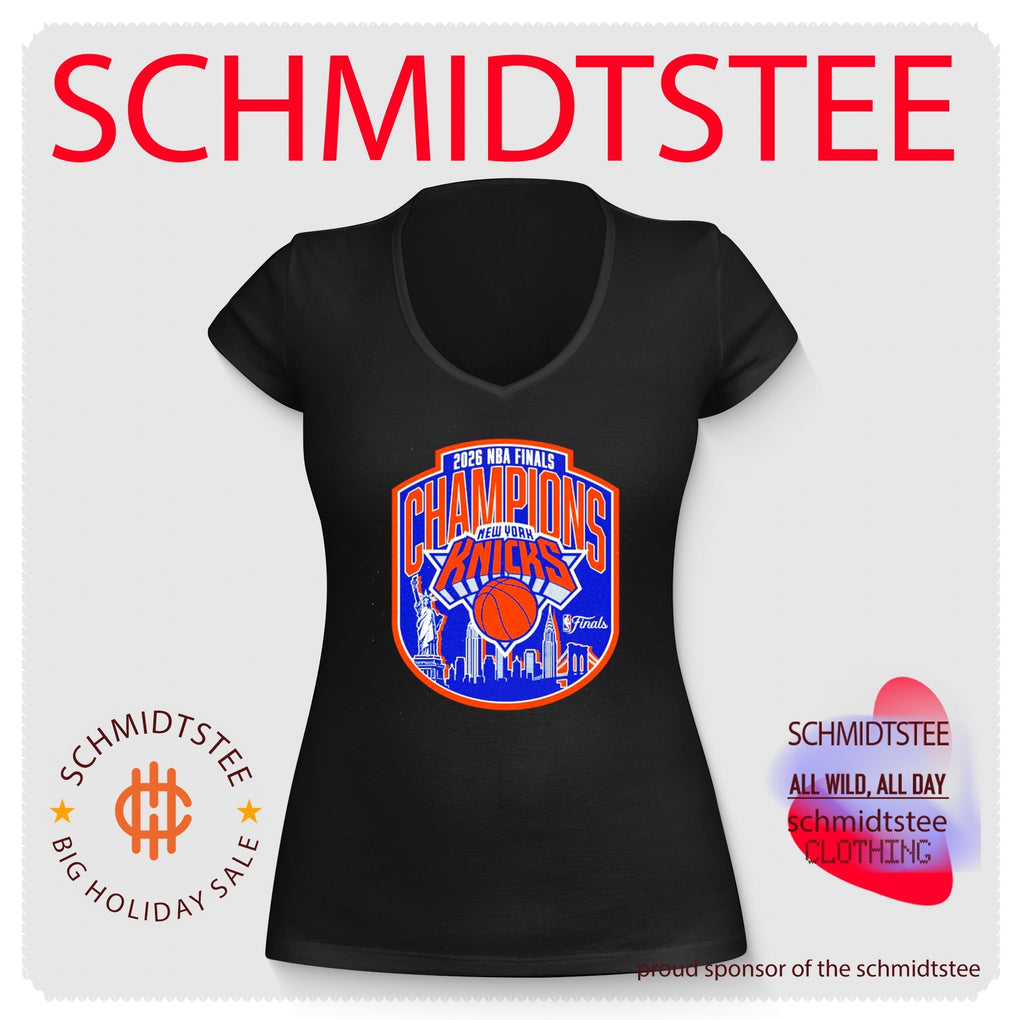 New York Knicks 2026 NBA Finals Champions logo skyline shirt