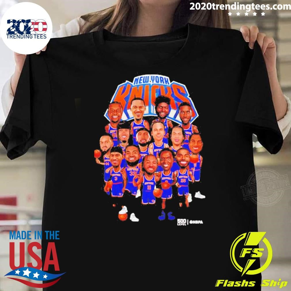 New York Knicks 2026 Playoffs Players Caricature Shirt