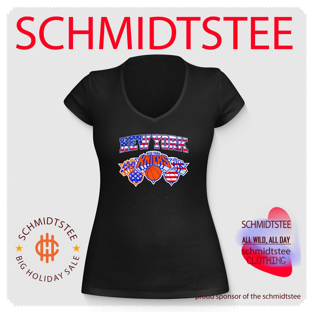 New York Knicks American 4th of July flag basketball shirt