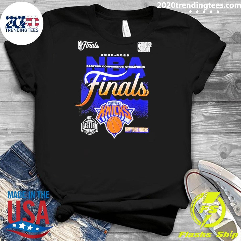 New York Knicks Fanatics 2026 NBA Eastern Conference Champions Locker Room Shirt
