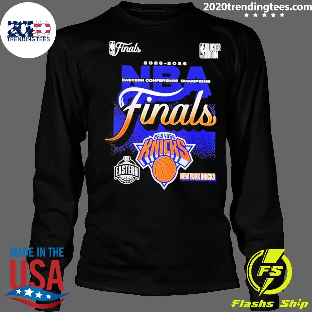 New York Knicks Fanatics 2026 NBA Eastern Conference Champions Locker Room Shirt