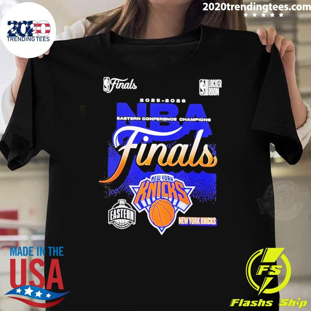New York Knicks Fanatics 2026 NBA Eastern Conference Champions Locker Room Shirt