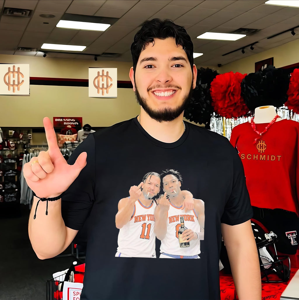 New York Knicks Jalen Brunson and OG Anunoby middle finger shirt