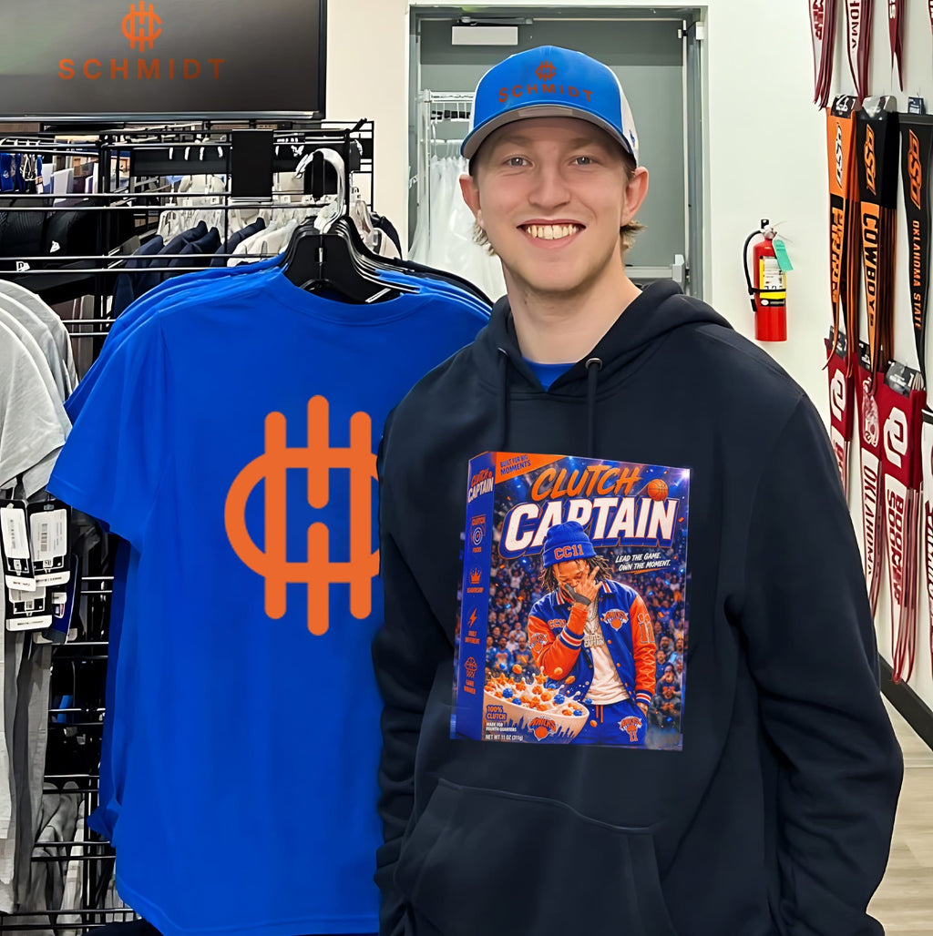 New York Knicks Jalen Brunson clutch captain lead the game own the moment cereal box shirt