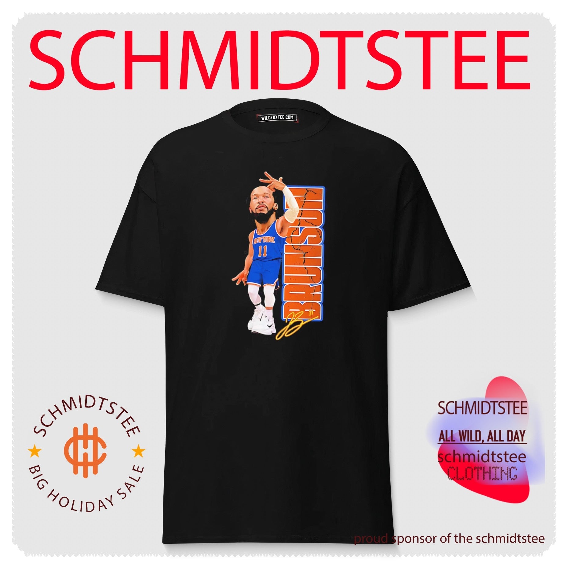 New York Knicks Jalen Bruson big head signature shirt