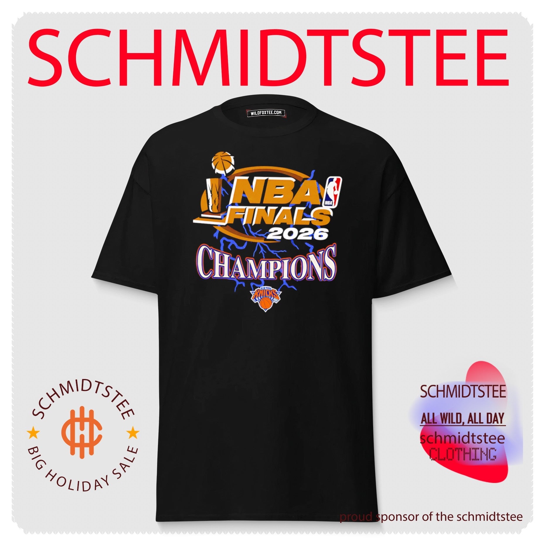 New York Knicks NBA Finals Champions 2026 trophy shirt