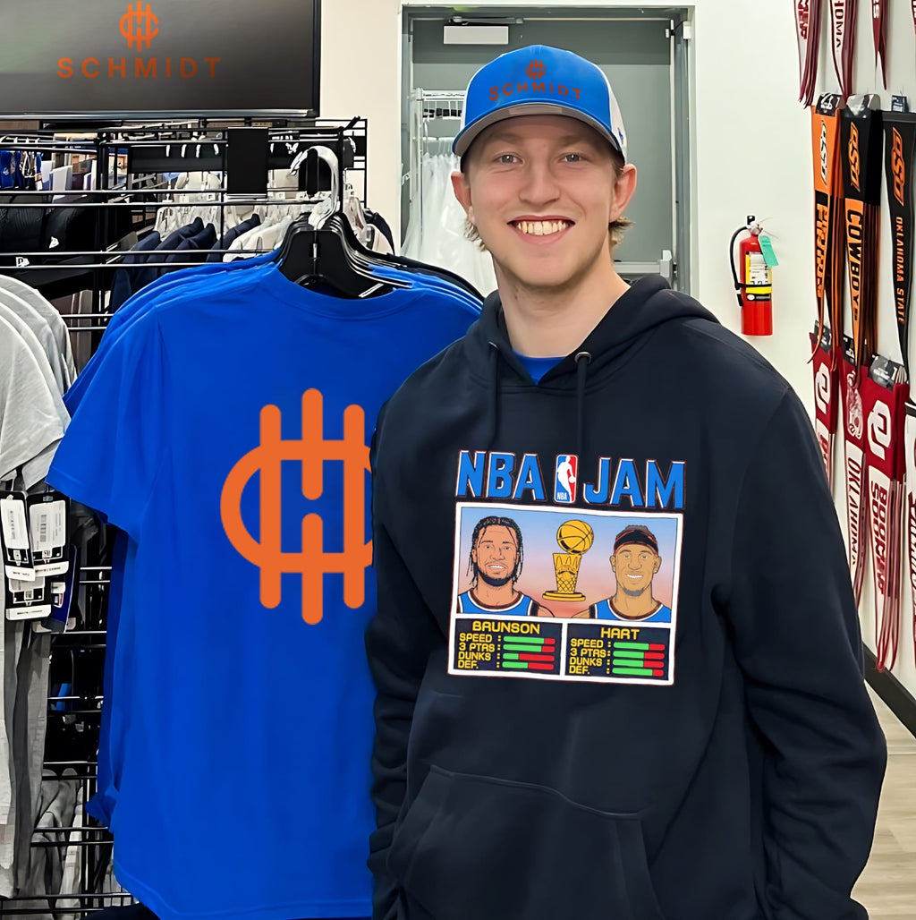 New York Knicks NBA JAM Brunson and Hart graphic shirt