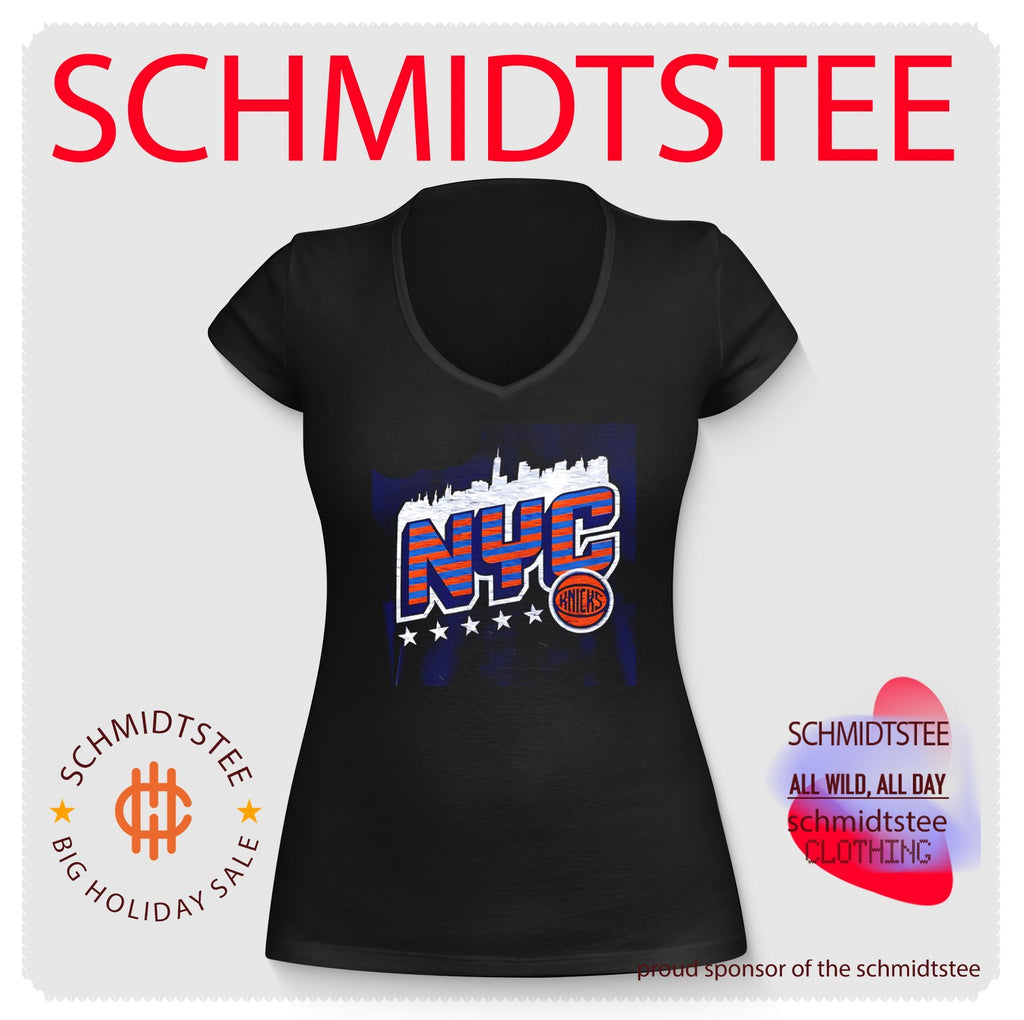 New York Knicks NYC skyline graphic shirt