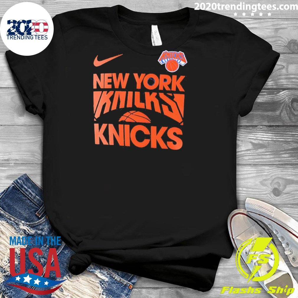 New York Knicks Nike Logo Nba Playoffs Final 2026 Shirt