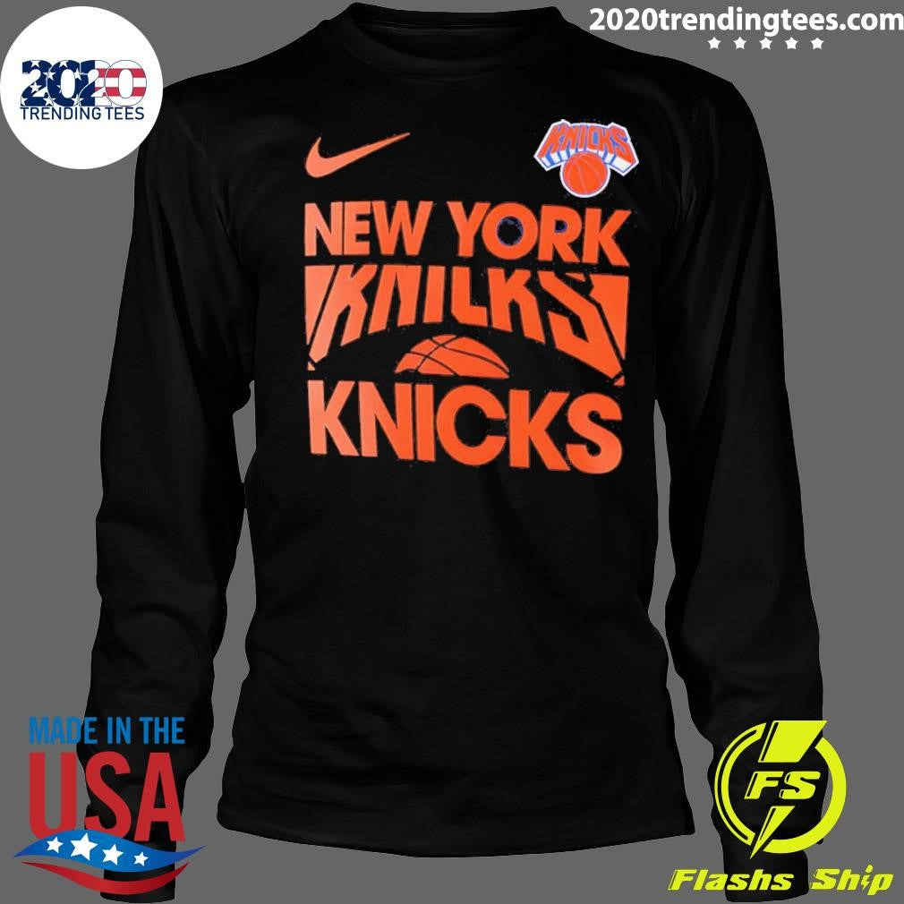 New York Knicks Nike Logo Nba Playoffs Final 2026 Shirt