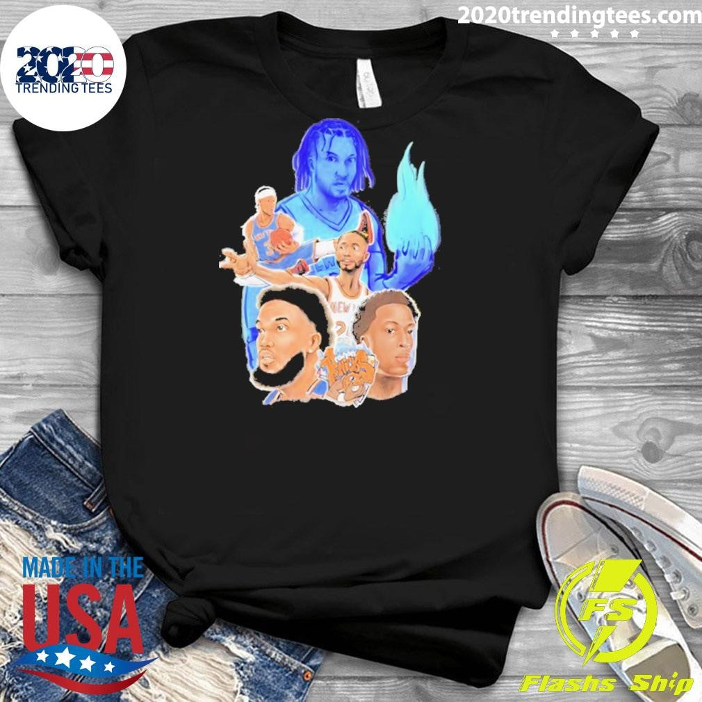 New York Knicks Player Collage Art Graphic Shirt’