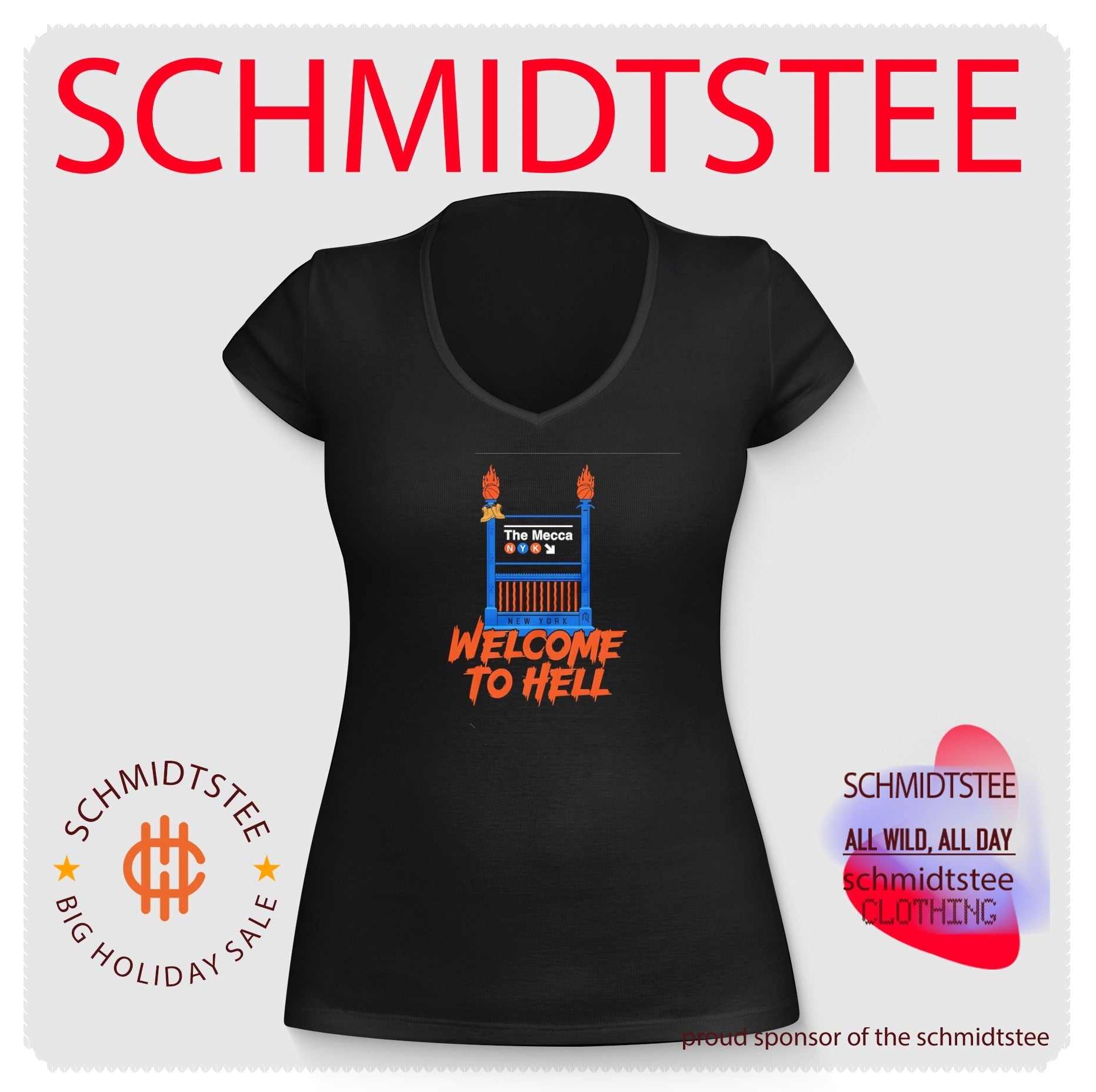 New York Knicks The Mecca welcome to hell graphic shirt