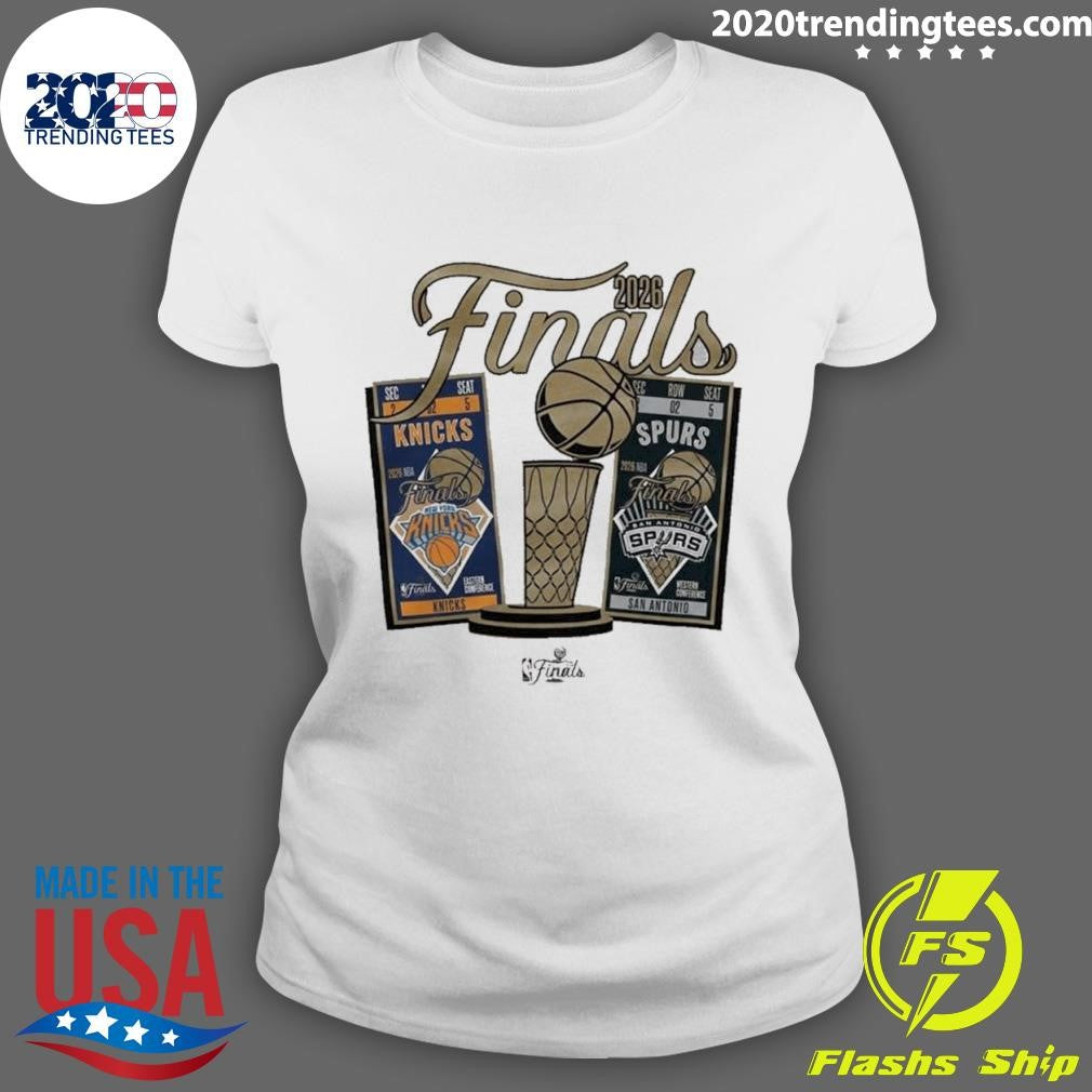 New York Knicks Vs San Antonio Spurs 2026 NBA Finals Ticket Matchup Shirt