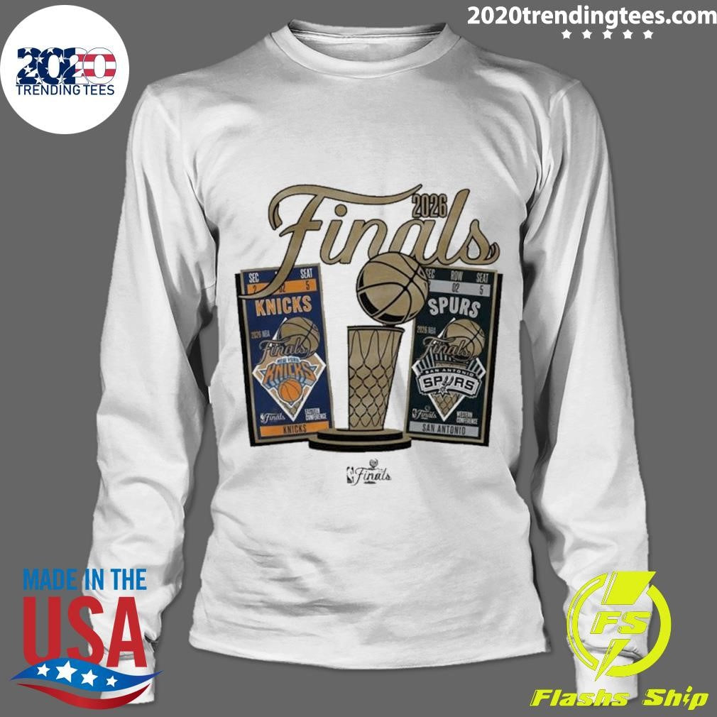 New York Knicks Vs San Antonio Spurs 2026 NBA Finals Ticket Matchup Shirt