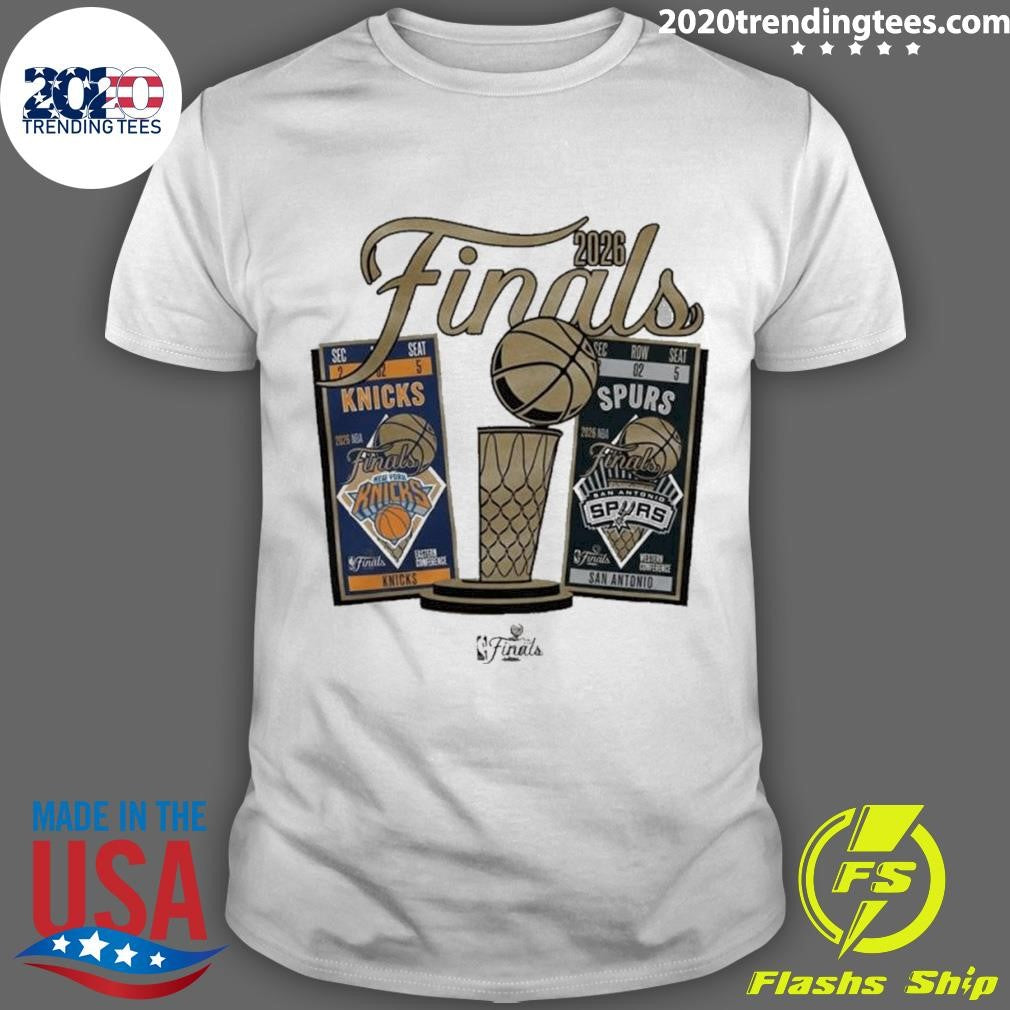 New York Knicks Vs San Antonio Spurs 2026 NBA Finals Ticket Matchup Shirt