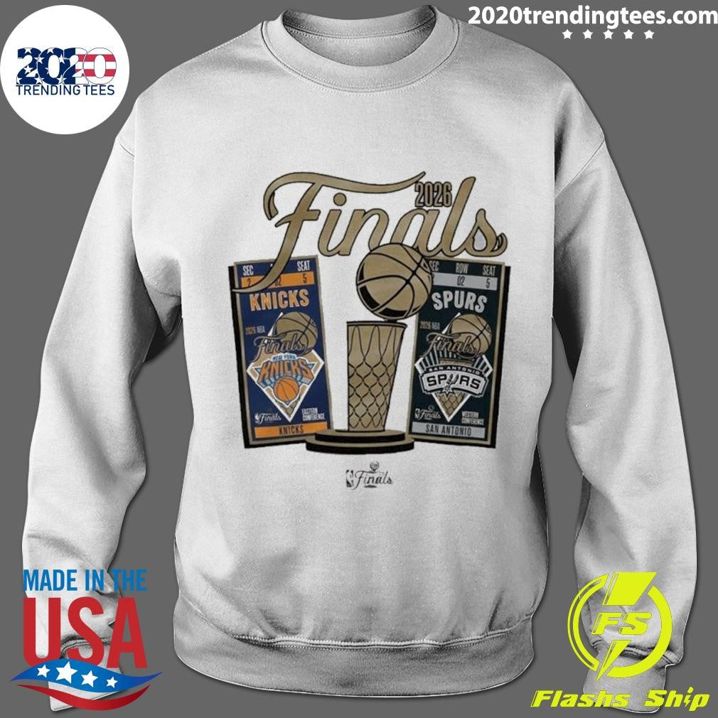 New York Knicks Vs San Antonio Spurs 2026 NBA Finals Ticket Matchup Shirt