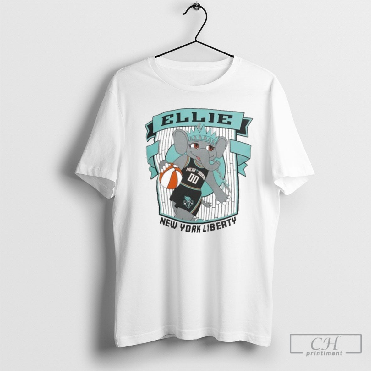 New York Liberty Ellie Mascot Established T Shirt Tee