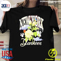 New York Yankees Baseball Floral Vintage Shirt