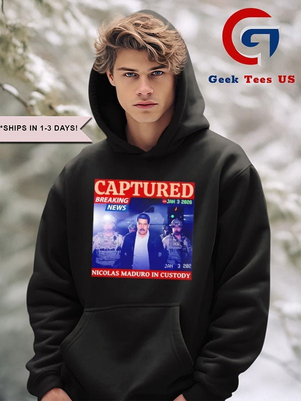 Nicolas Maduro In Custody Captured Breaking News T-shirt