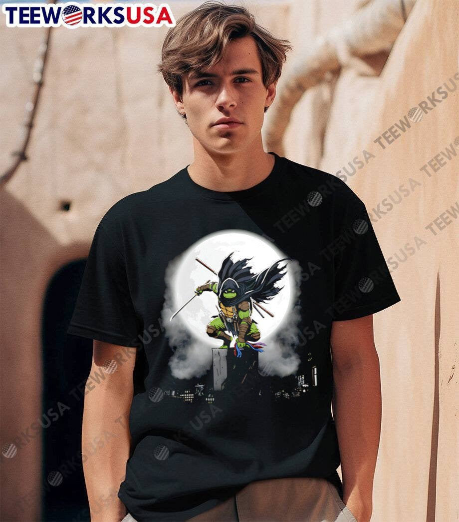 Ninja Turtle The Last Ronin Vigilante Night City Hooded T-Shirt
