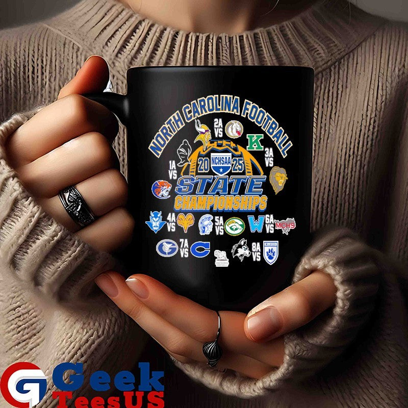 North Carolina Football NCHSAA State Championships 2025 T-shirt