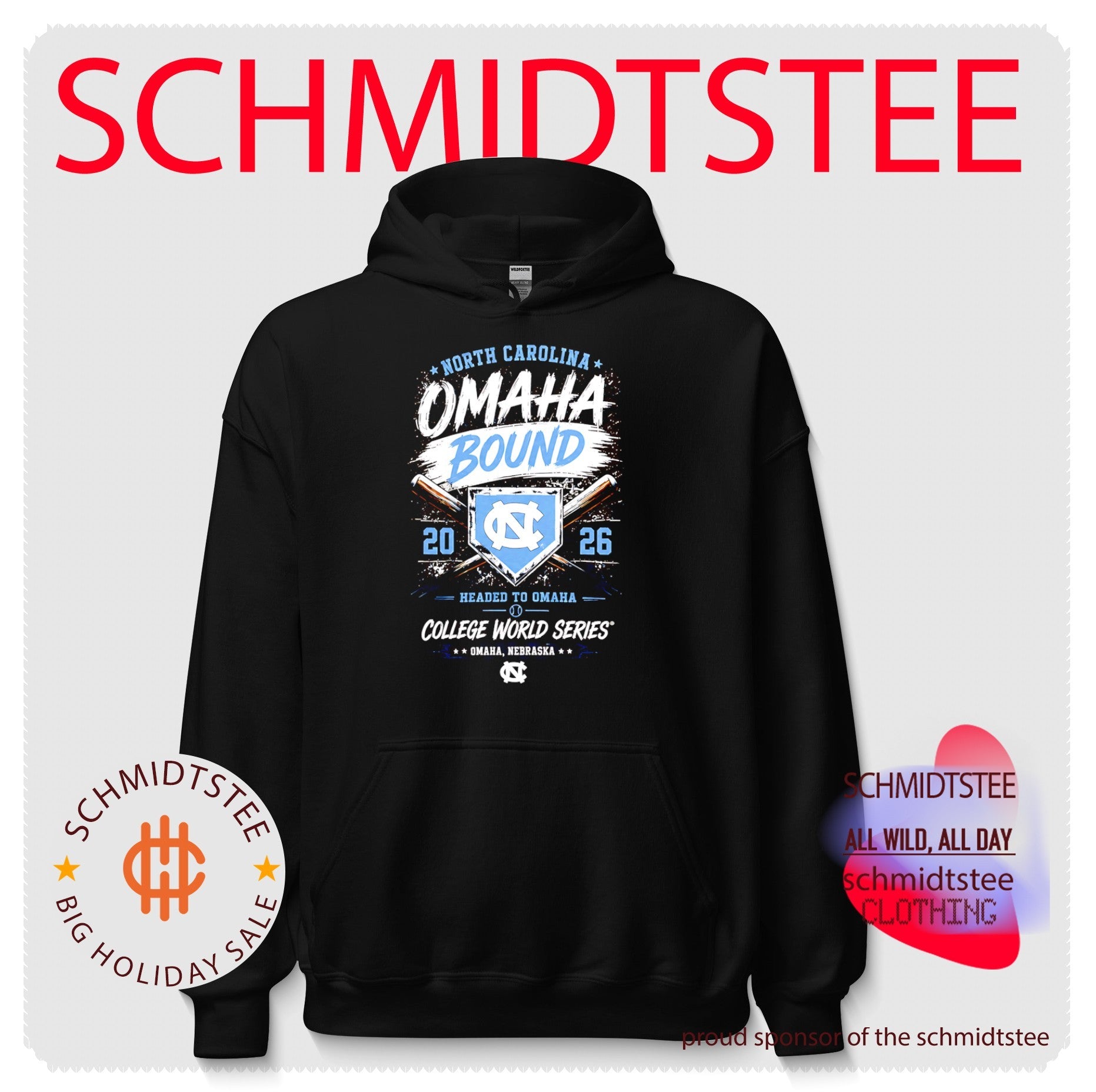North Carolina Tar Heels Omaha Bound 2026 Men’s College World Series shirt