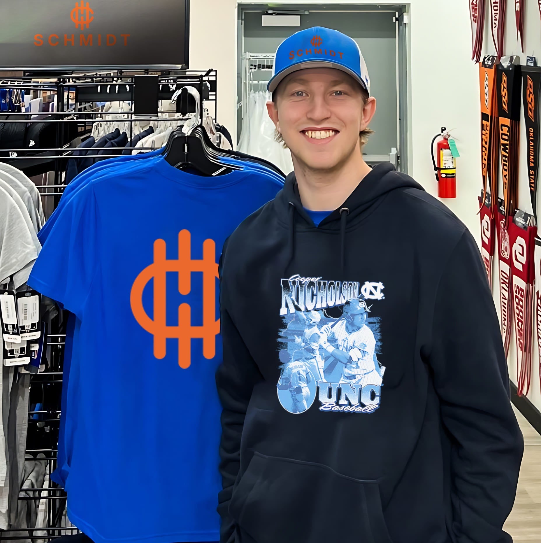 North Carolina baseball Cooper Nicholson vintage shirt