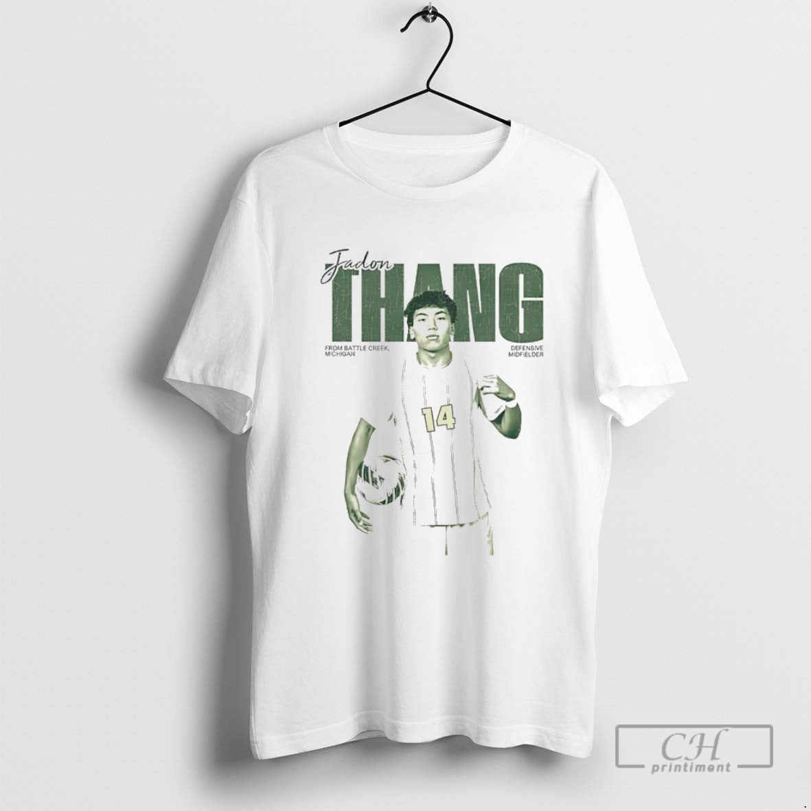 Northern Michigan Soccer Jadon Thang Cartoon