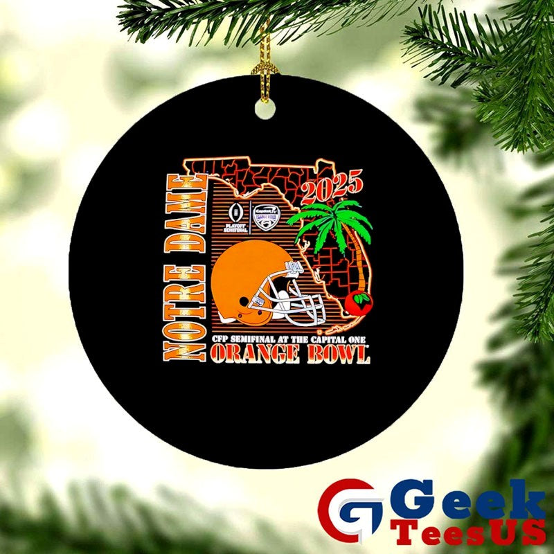 Notre Dame Fighting CFP Semifinal Irish Orange Bowl 2026 state helmet T-shirt
