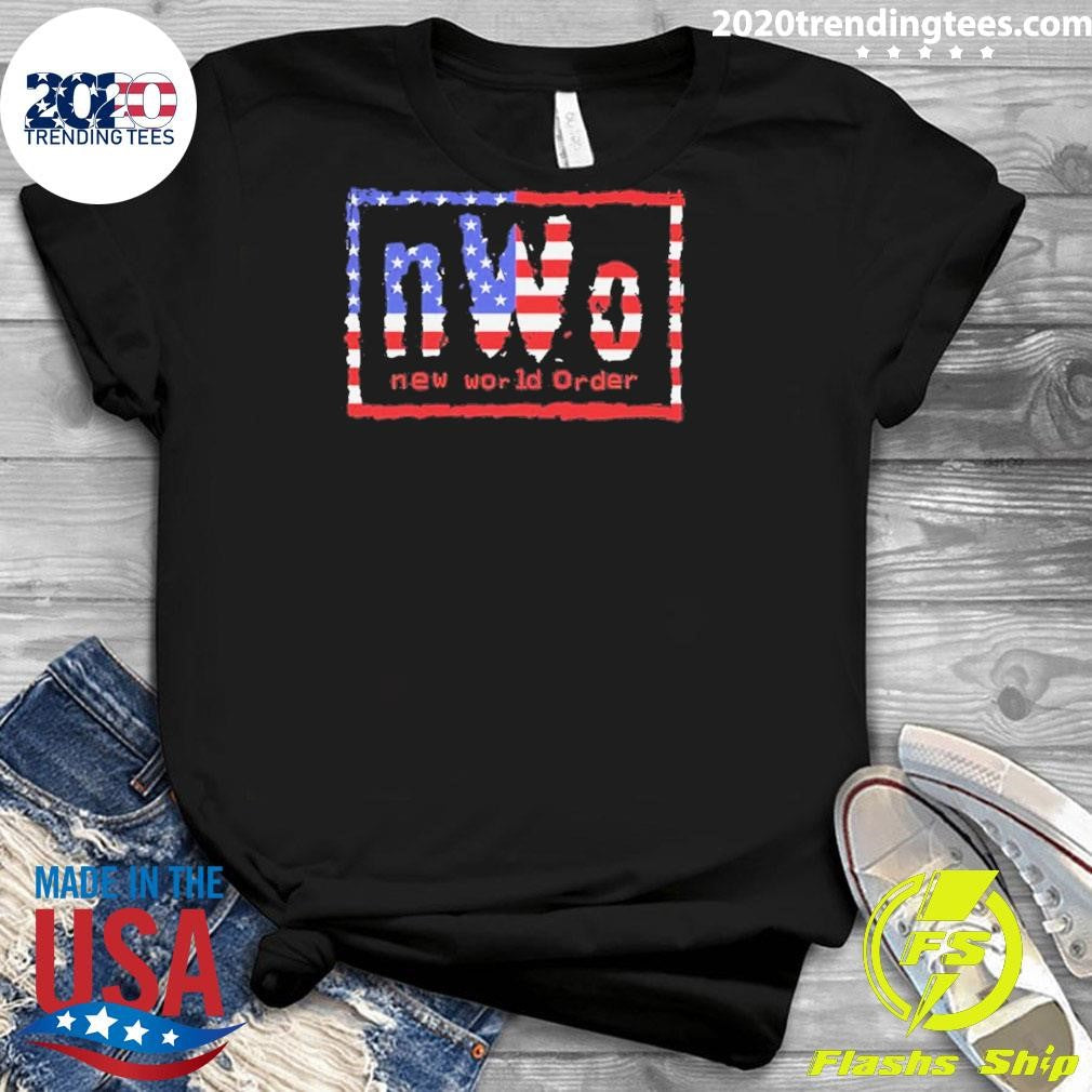 Nwo Wwe Logo American Flag Shirt