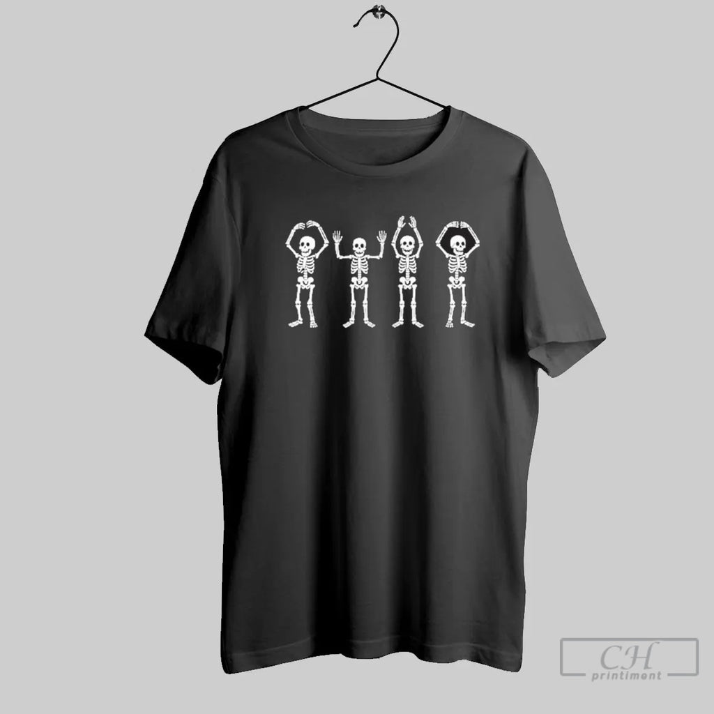 O H I O Skeleton Halloween Ohio State T Shirt