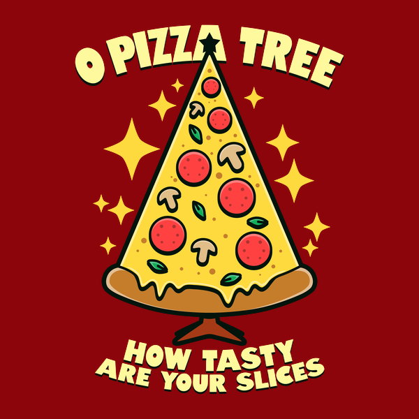 O Pizza Tree Funny Christmas Tree